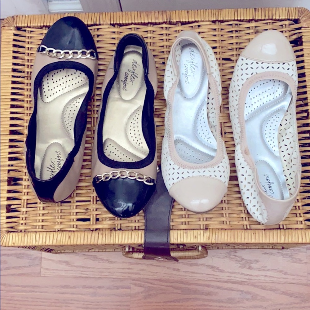 2 Pairs of Dex-Flex Flats